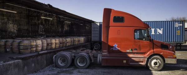 Casks on their way to Dufftown