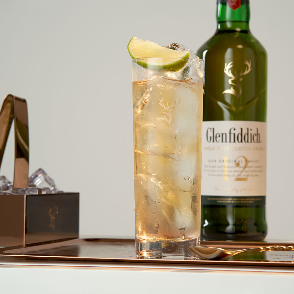 Glenfiddich and ginger cocktail