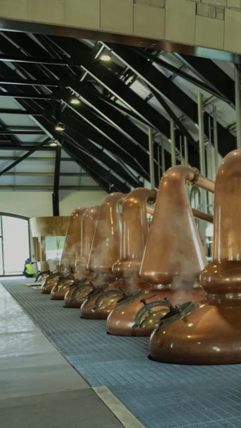 Inside the Glenfiddich distillery