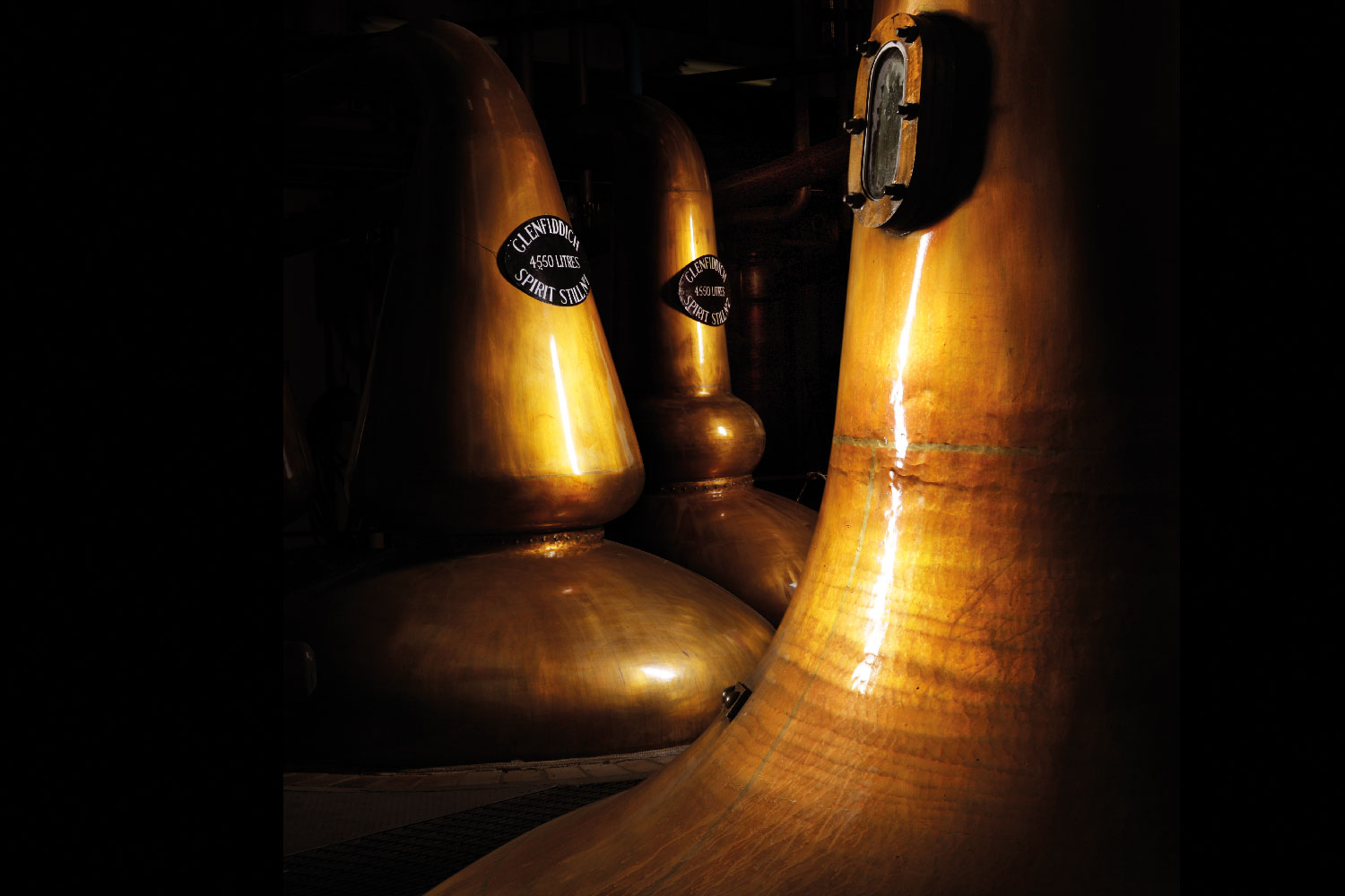 Glenfiddich copper stills